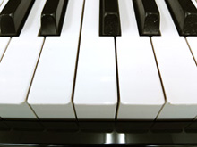 ピアノ鍵盤クリーニング後