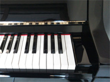 ピアノ腕木部分クリーニング後